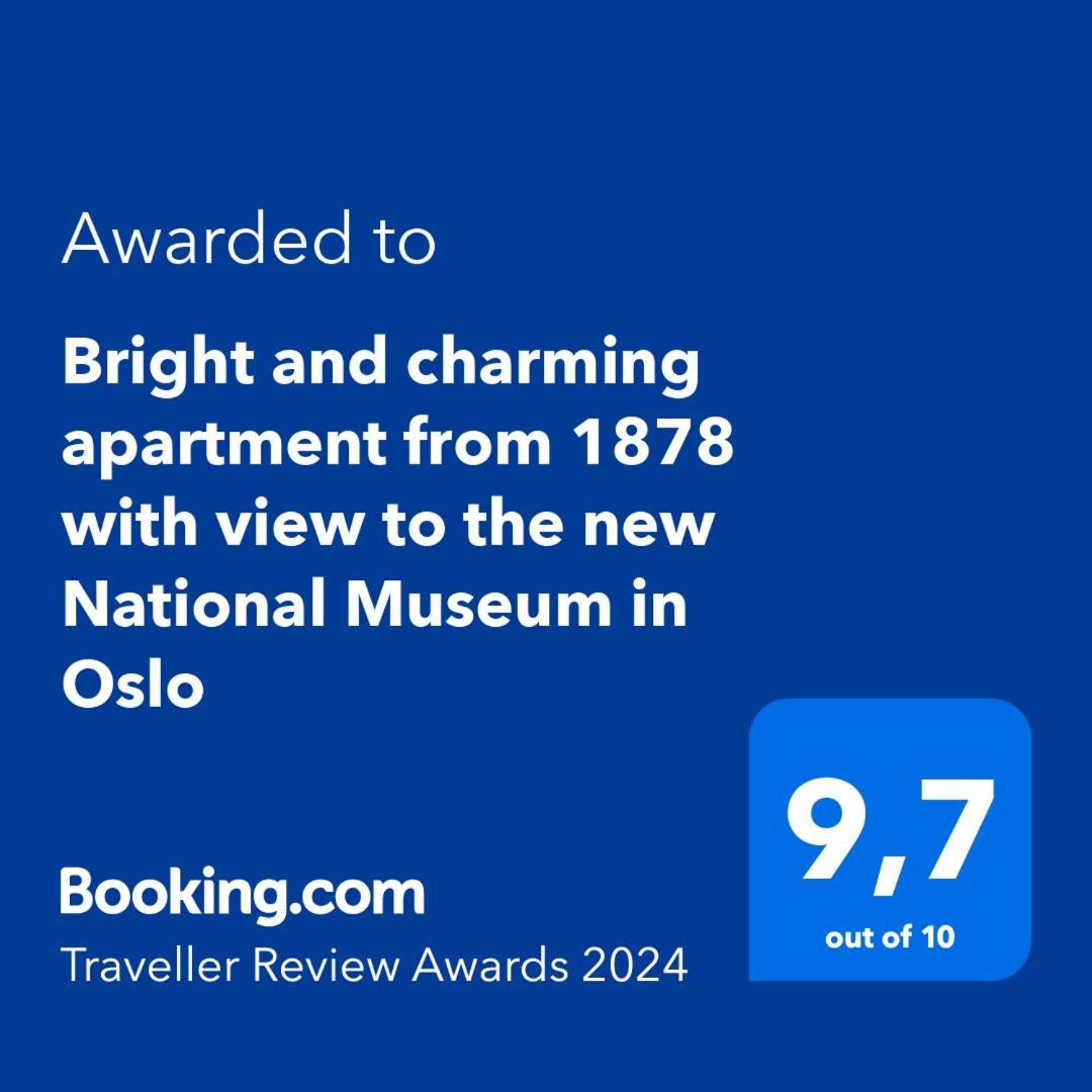Bright And Charming Apartment From 1878 With View To The New National Museum In Oslo Esterno foto