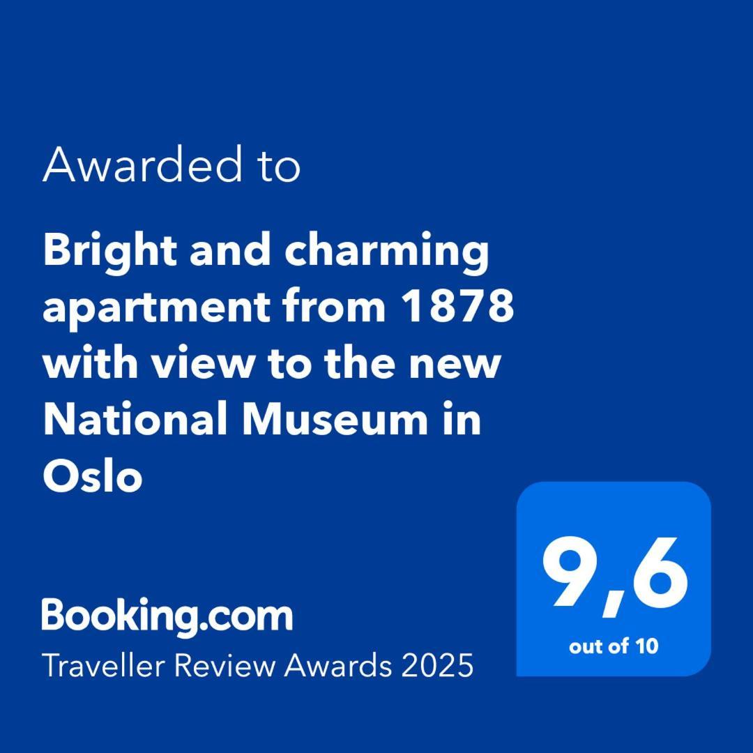 Bright And Charming Apartment From 1878 With View To The New National Museum In Oslo Esterno foto